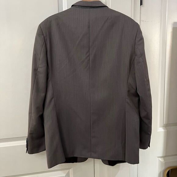Valentino suit jacket mens grey and red size medium/large fancy red interiorior - Picture 7 of 7